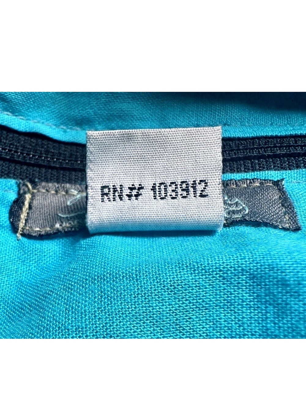 💙BLUE SKY💙 COTTON CANVAS LINEN TIE-DYE FLORAL EMBROIDERY 9 POCKET ZIP AROUND BAG - Picture 11 of 16